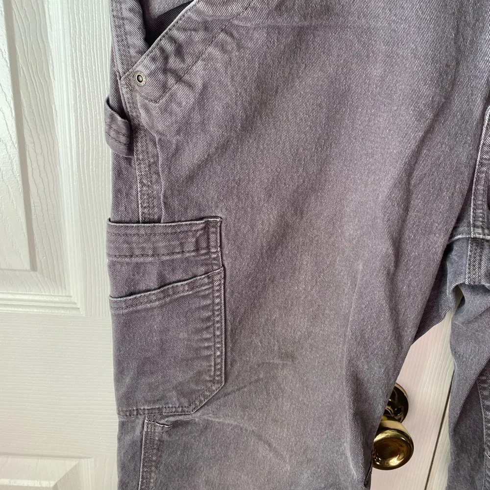 ARIAT REBAR M4 Gray Low-Rise Bootcut Cargo Work Jeans‎ SZ 35